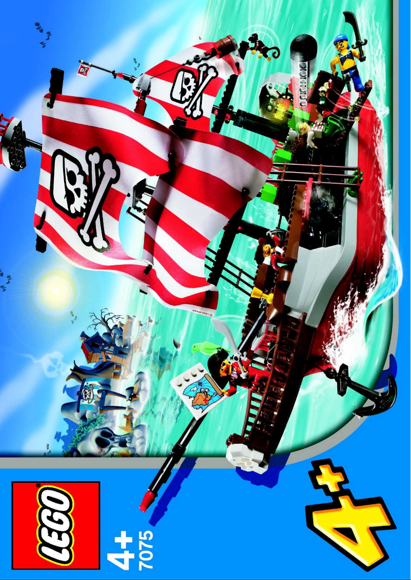 First page image of the manual for Captain Redbeard's Pirate Ship 7075