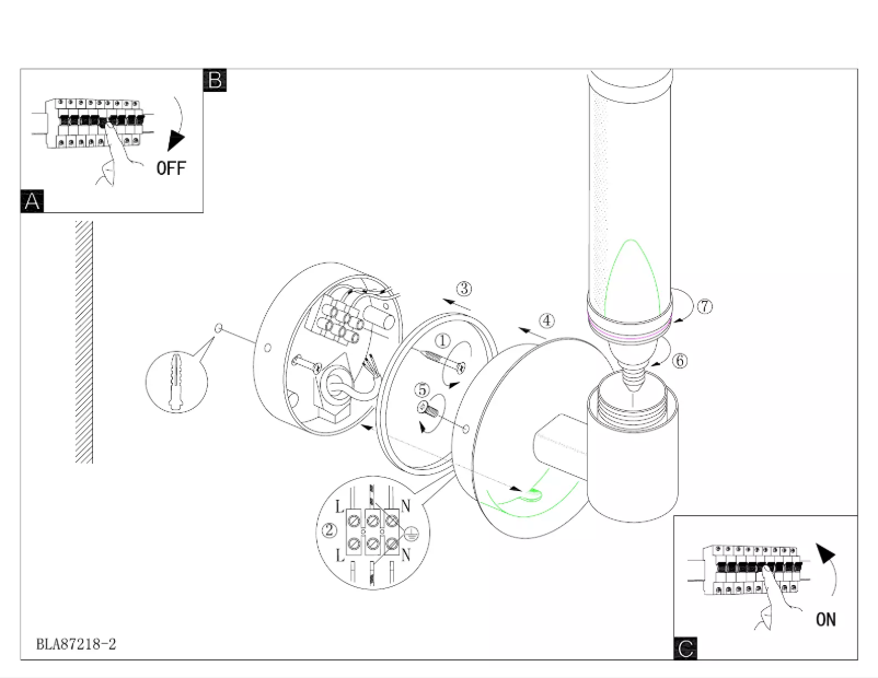 Page 1 of the manual User Manual Eglo Palmera