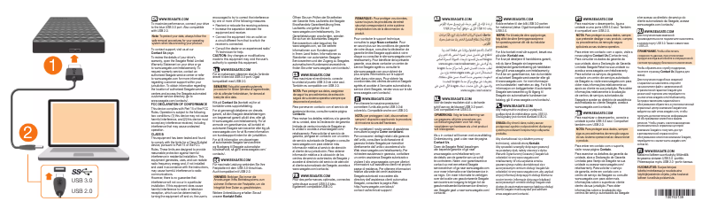 Page 1 de la notice Manuel utilisateur Seagate Expansion Portable