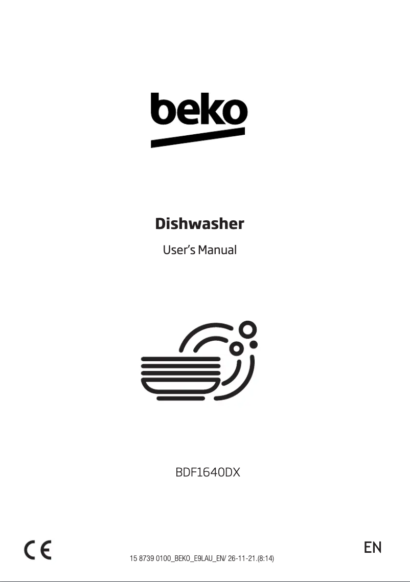 Page 1 of the manual User Manual Beko BDF1640DX