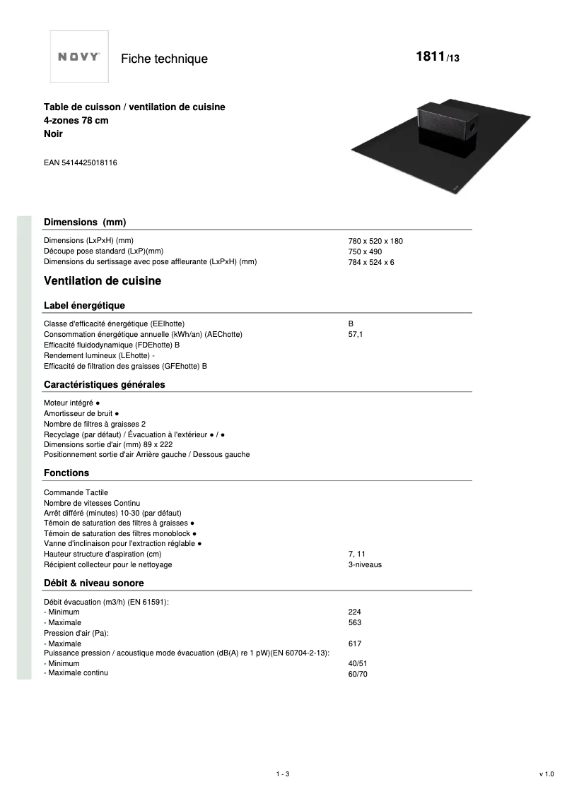 First page image of the manual for One Pro 1811