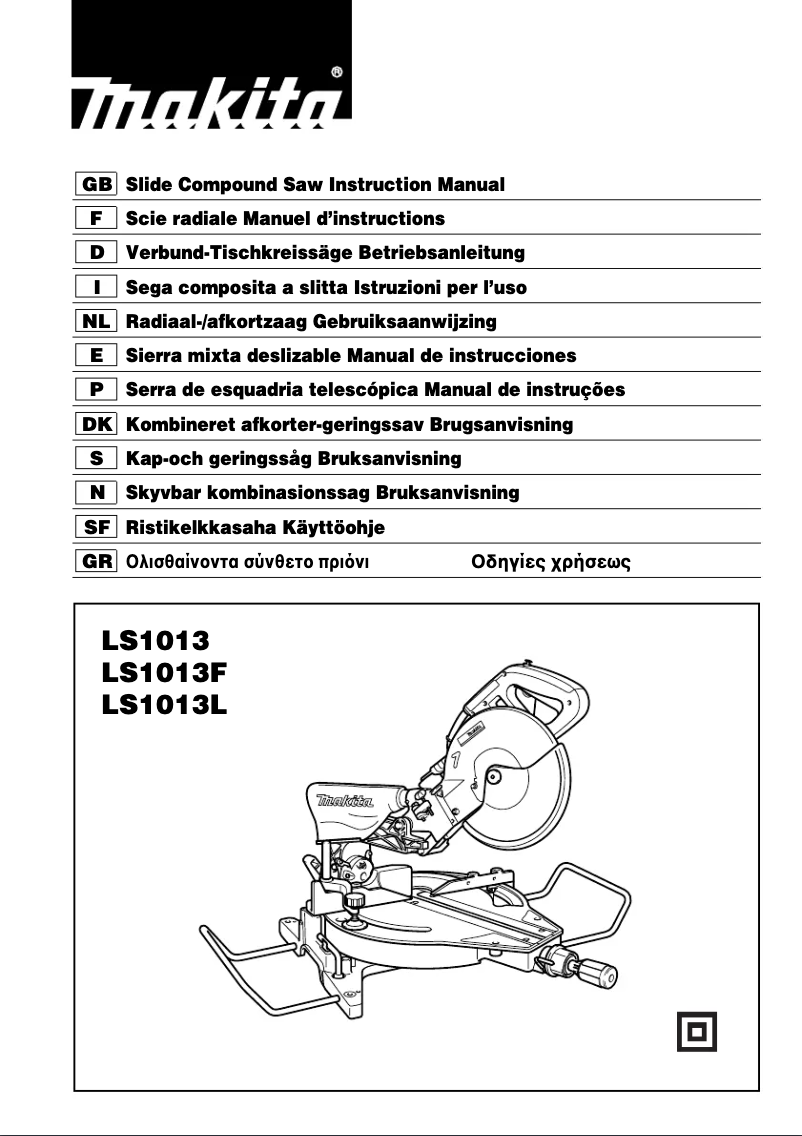 First page image of the manual for LS1013