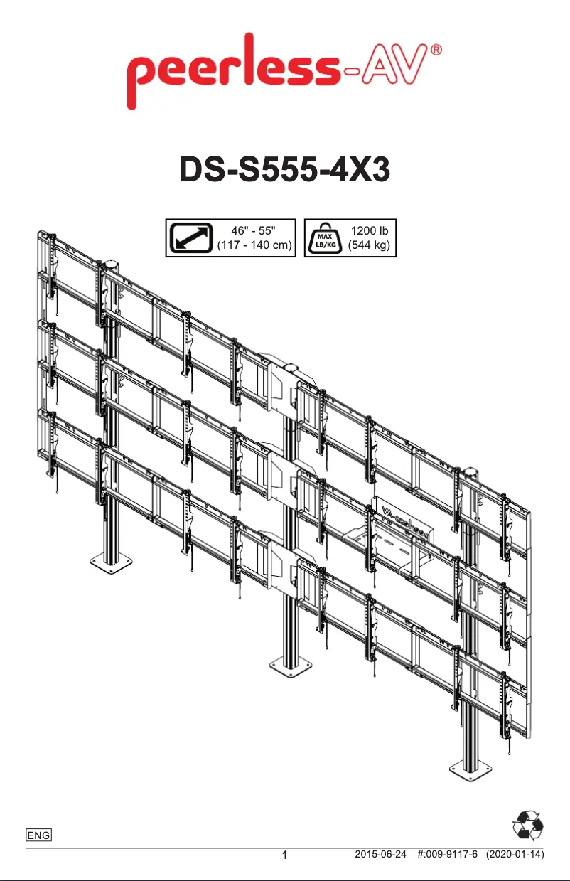 First page image of the manual for SmartMount DS-S555-4X3