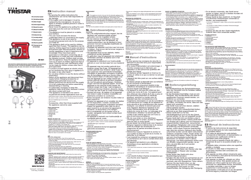 First page image of the manual for MX-4817