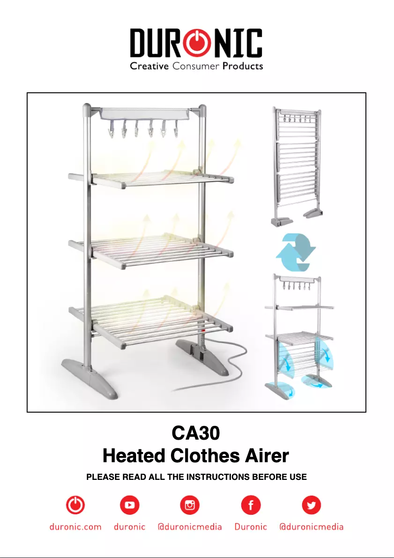 First page image of the manual for CA30