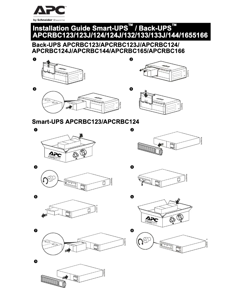 First page image of the manual for RBC123