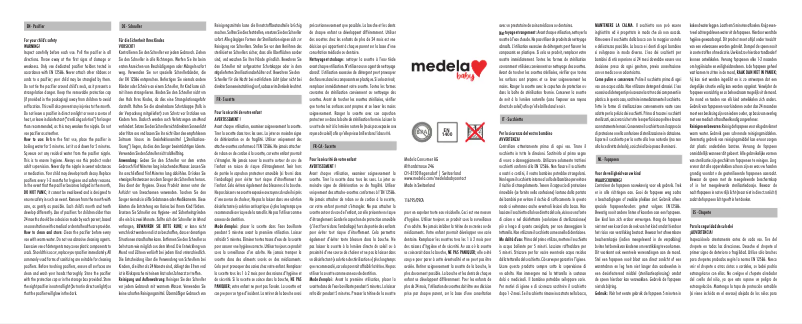 Page 1 de la notice Manuel utilisateur Medela SOFT SILICONE dummy