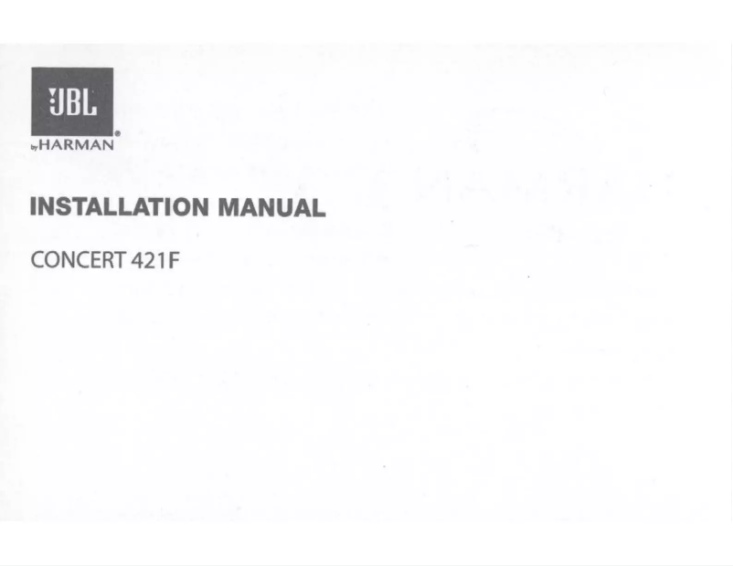 Page 1 of the manual User Manual JBL Concert 421F