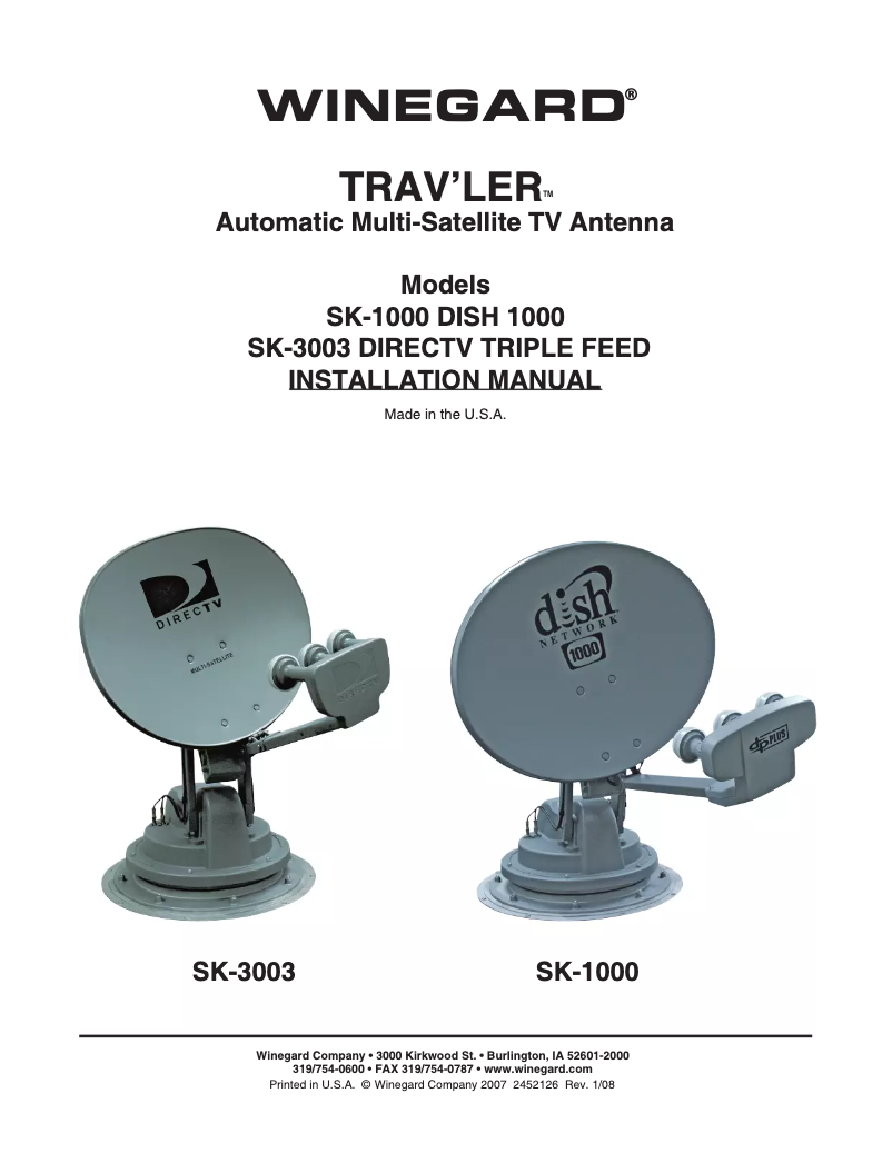 First page image of the manual for SK-3003