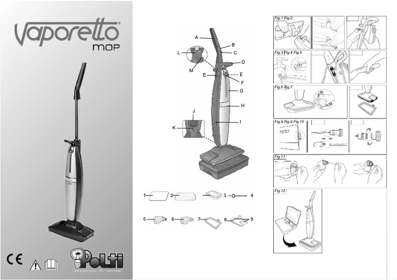 First page image of the manual for Vaporetto Mop