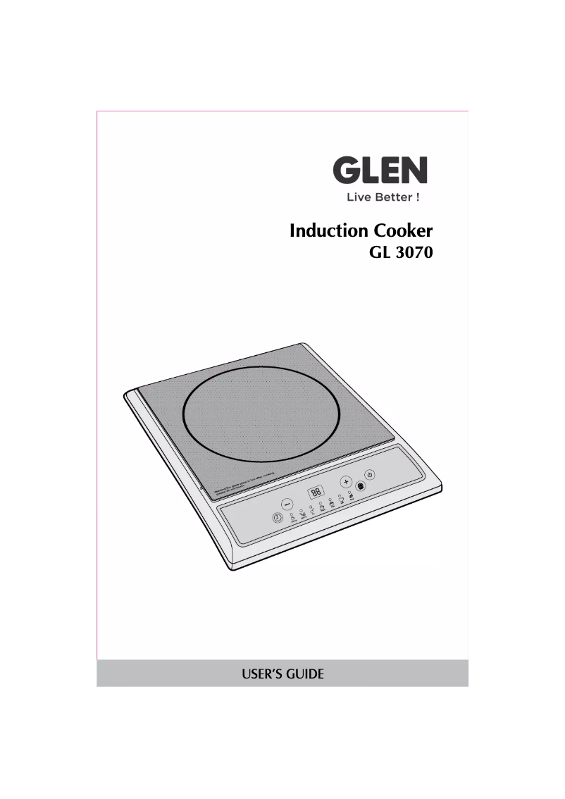 Page 1 of the manual User Manual Glen GL 3070