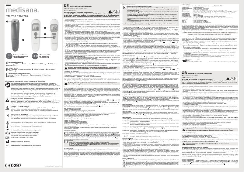 First page image of the manual for TM 762