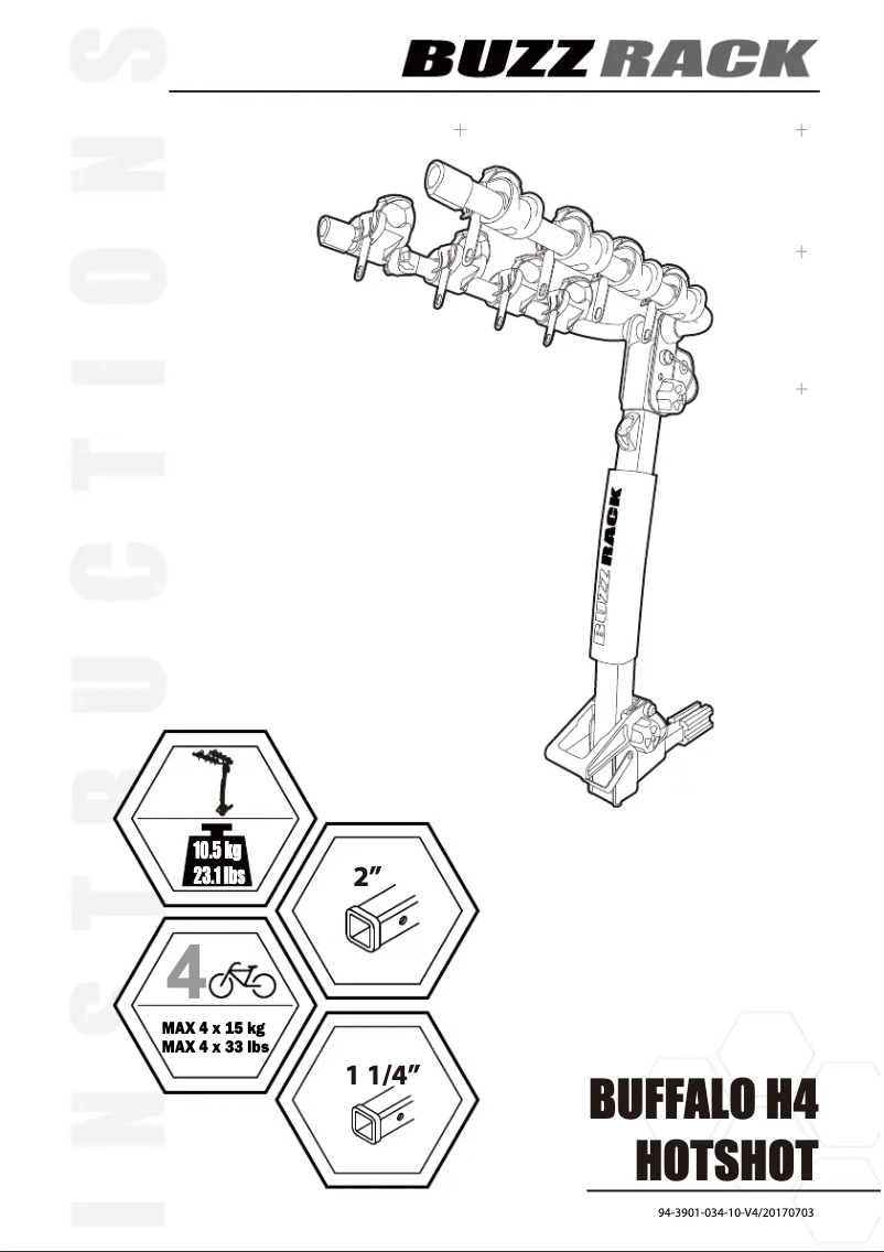 Page 1 of the manual User Manual Buzz Rack Buffalo H4
