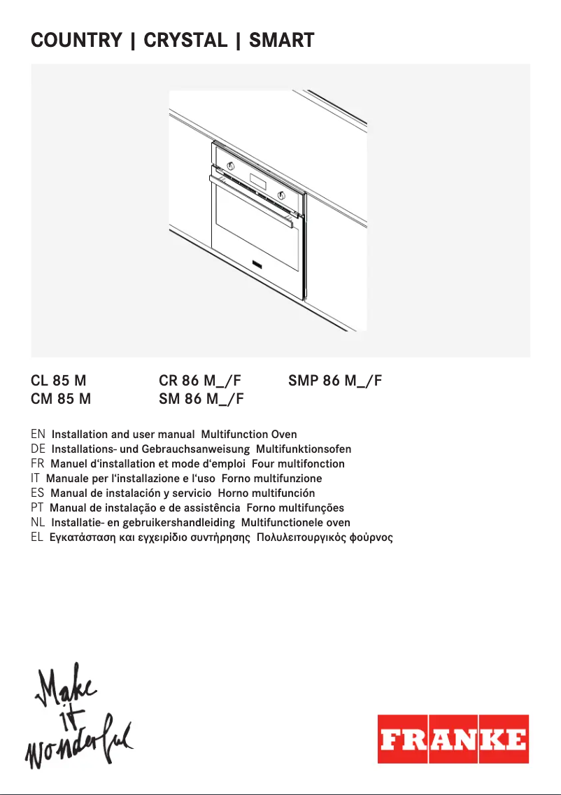 Image de la première page du manuel de l'appareil CR 86 M BK/F