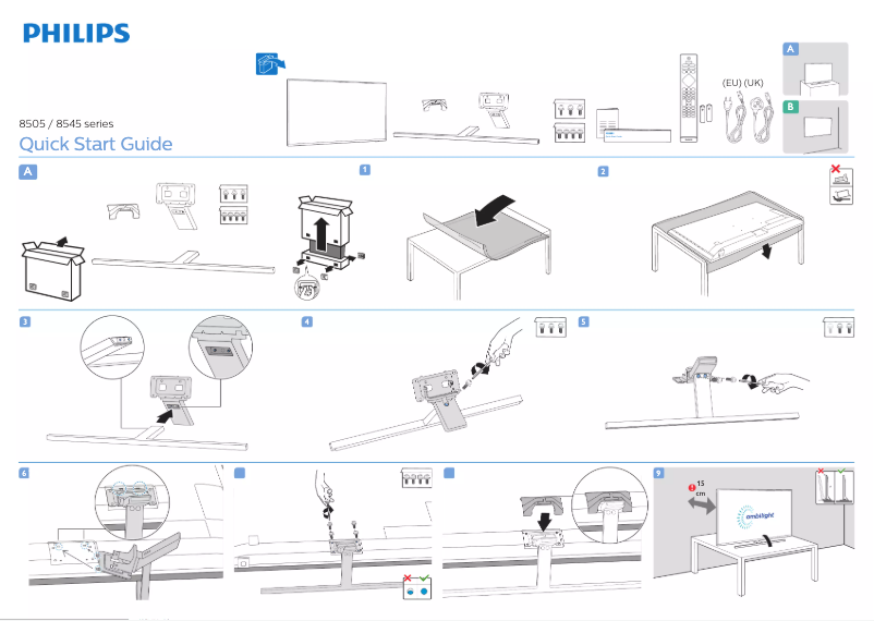 First page image of the manual for 65PUS8505