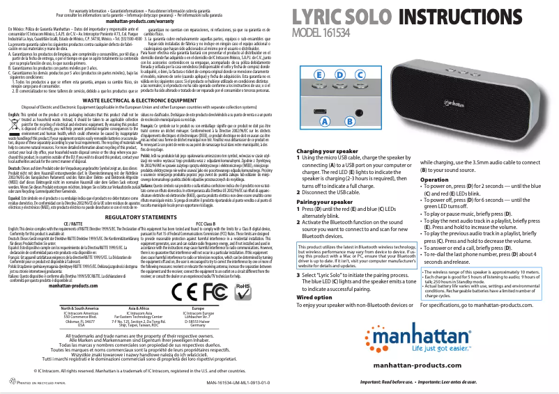 First page image of the manual for 161534