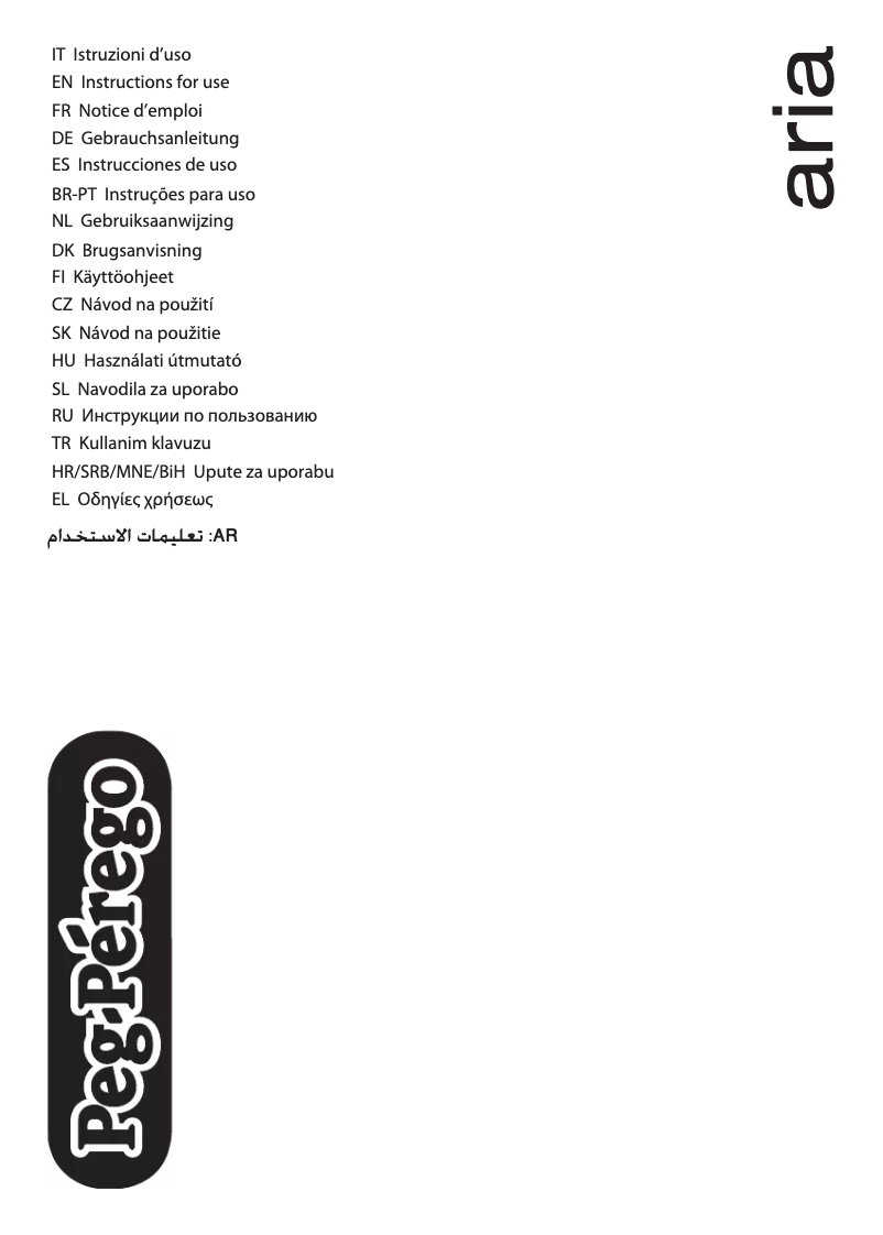 Page 1 of the manual User Manual Peg Perego Aria