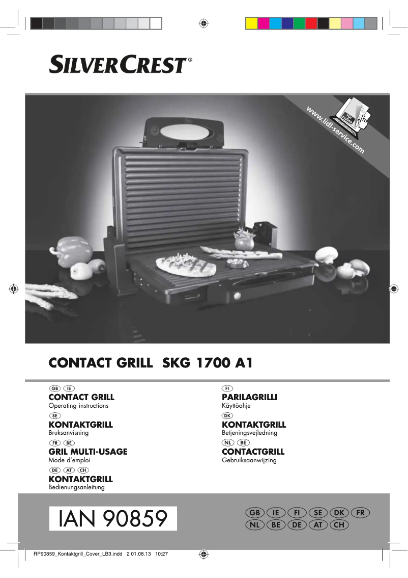 First page image of the manual for SKG 1700 A1