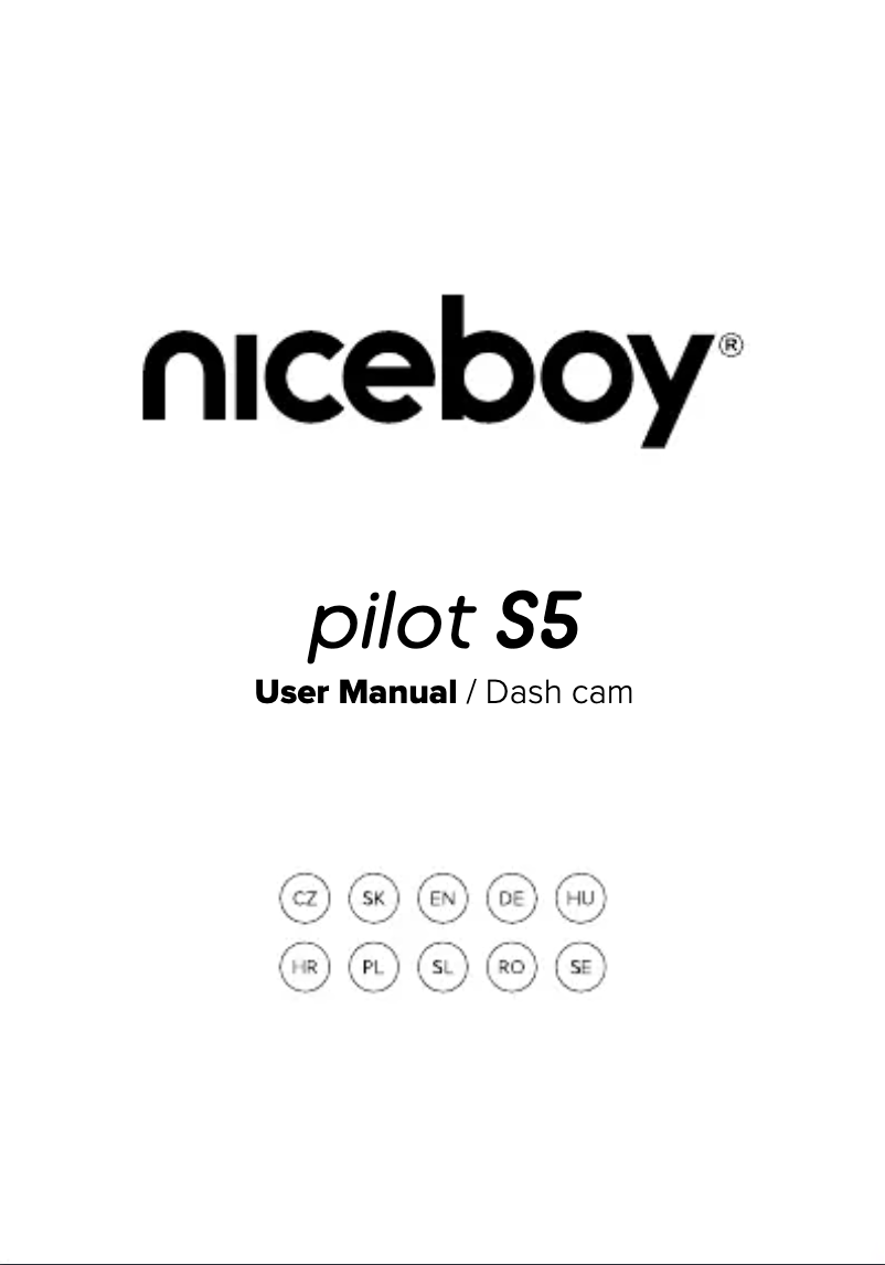 Page 1 of the manual User Manual Niceboy PILOT S5