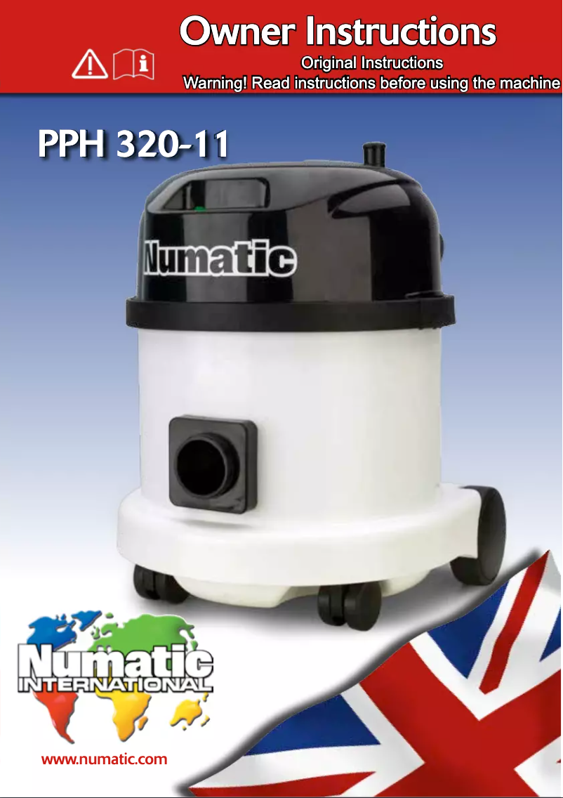 First page image of the manual for PPH320