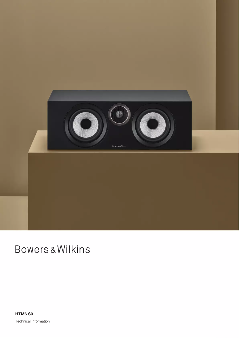 First page image of the manual for HTM6 S3