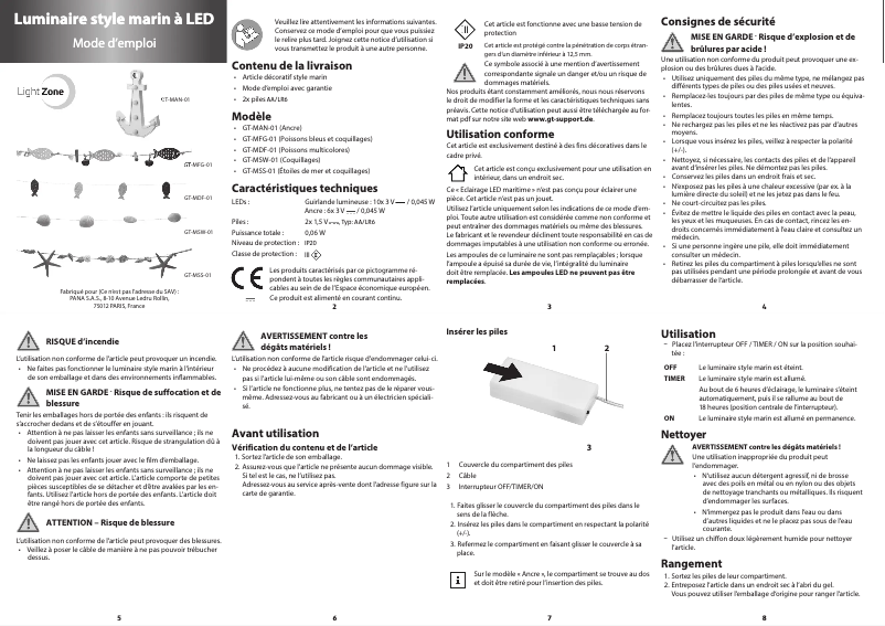 First page image of the manual for GT-MAN-01