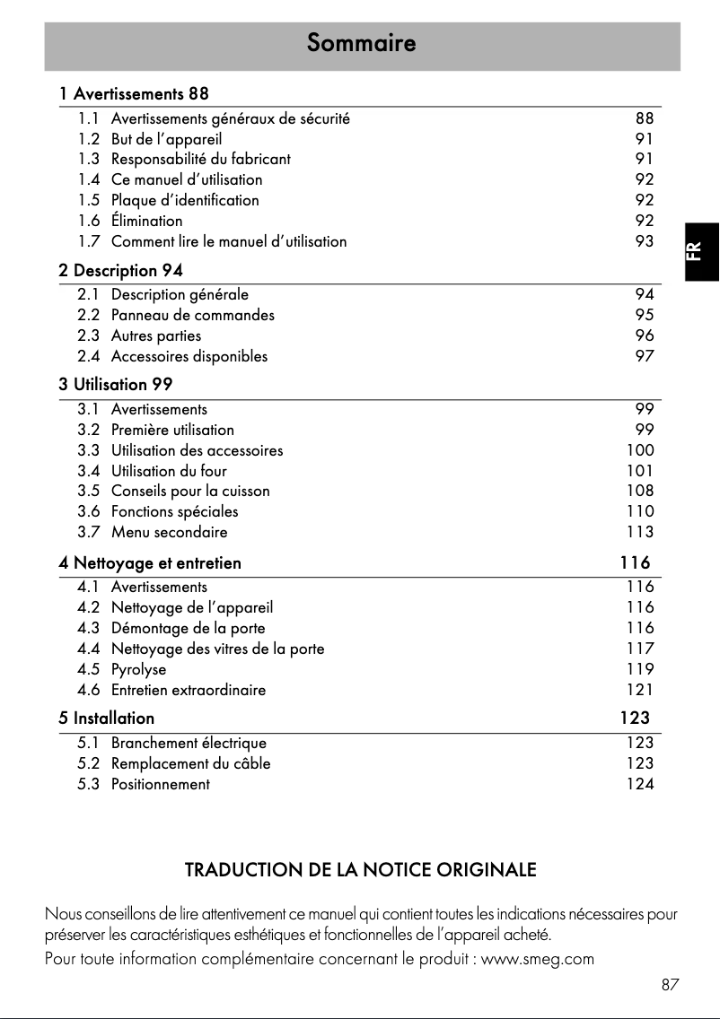 First page image of the manual for SFP6401TVB