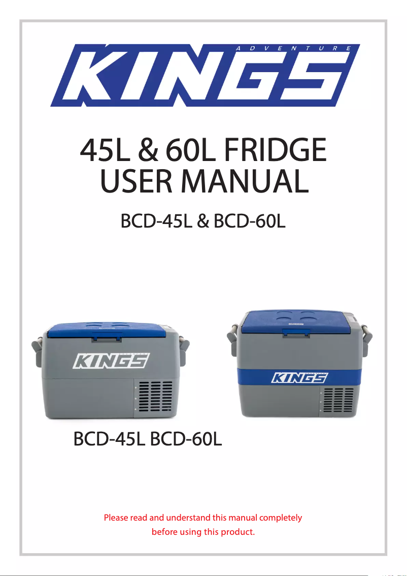 First page image of the manual for BCD-45L