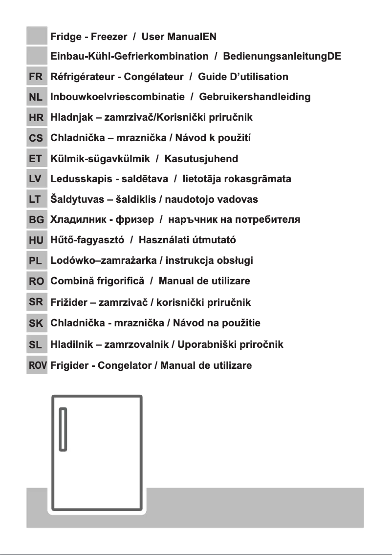 Page 1 of the manual Instructions / Assembly Privileg PRFI 336 A++