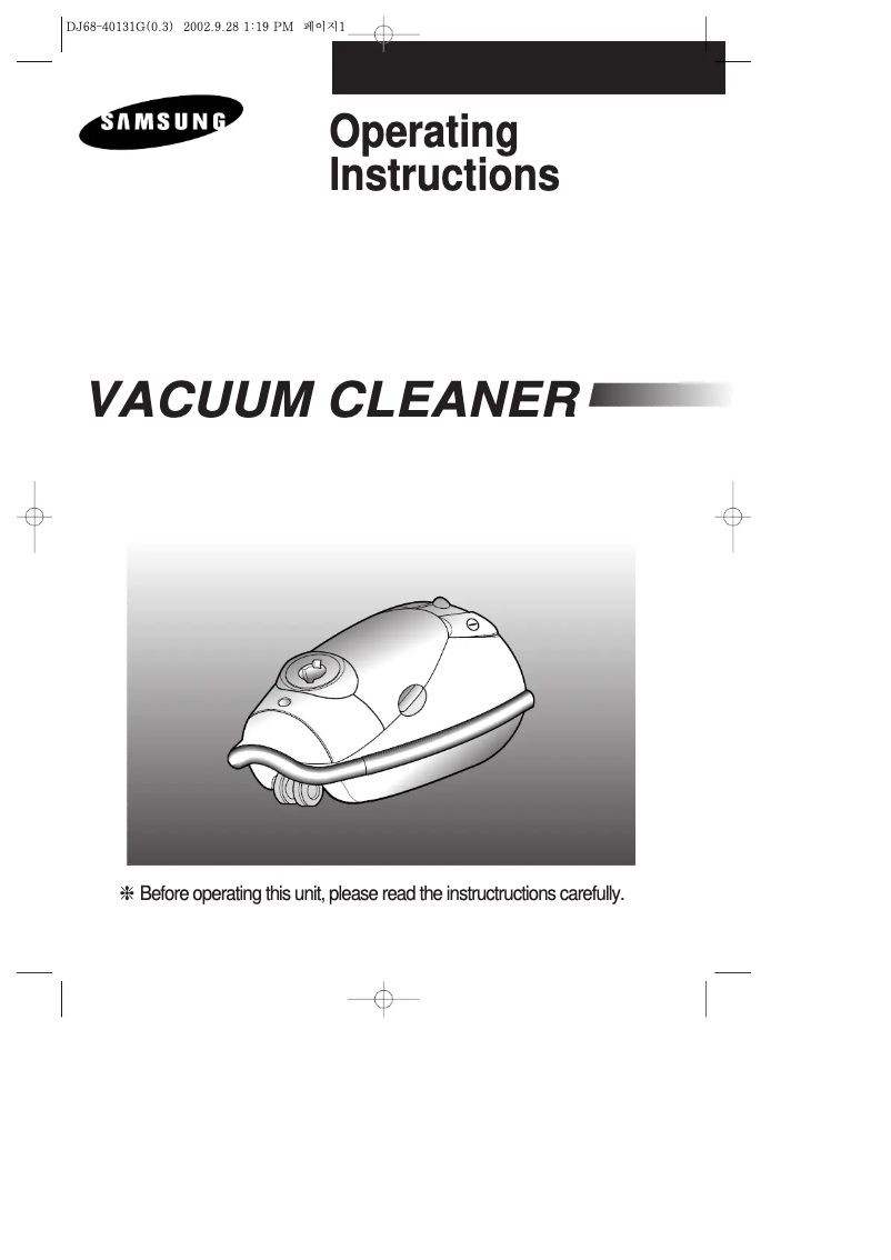 First page image of the manual for VC-9015V