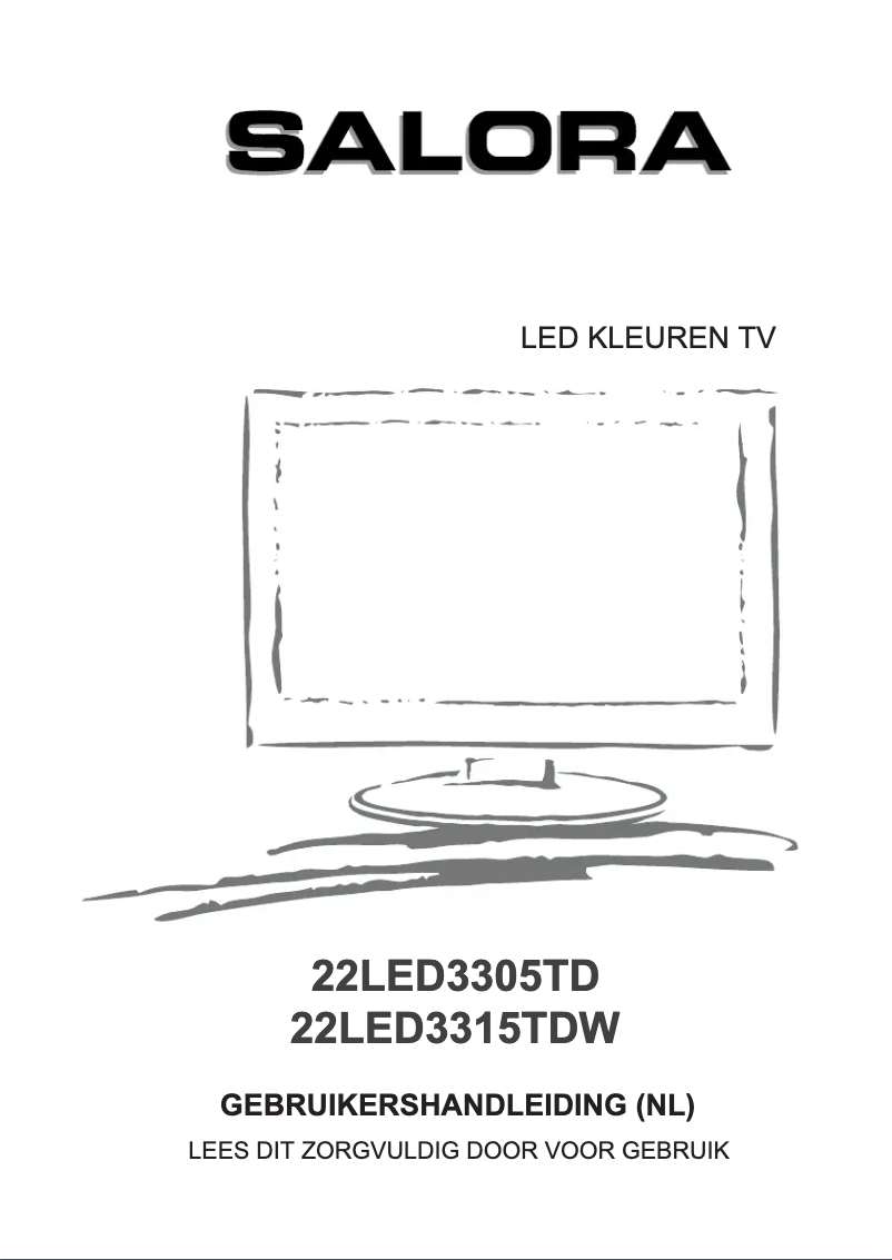 Page 1 of the manual User Manual Salora 22LED3305TD