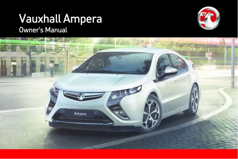 Page 1 of the manual User Manual Vauxhall Ampera (2013)