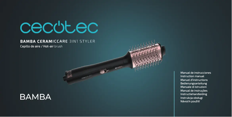 First page image of the manual for Bamba CeramicCare 3in1 Styler