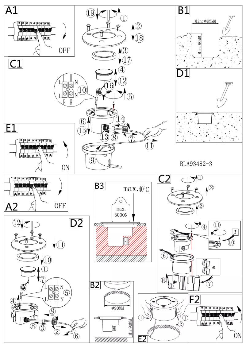 Page 1 of the manual User Manual Eglo Lamedo