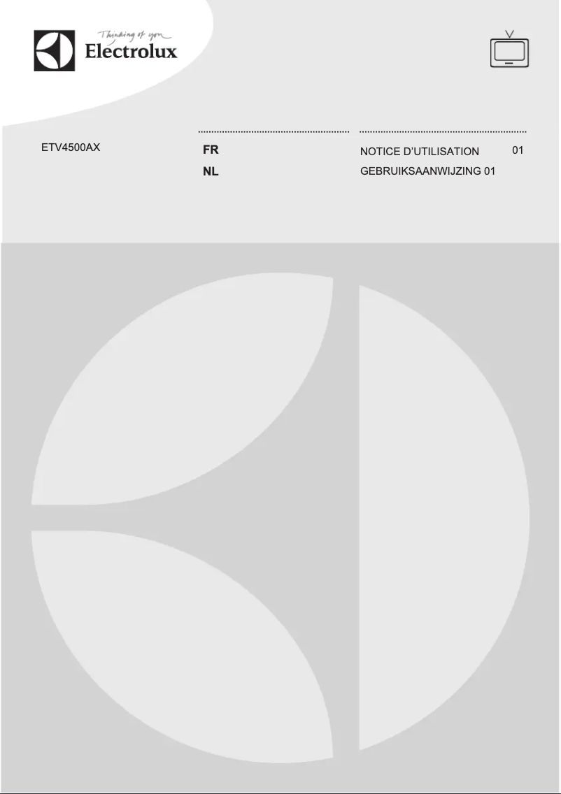 First page image of the manual for ETV4500AX