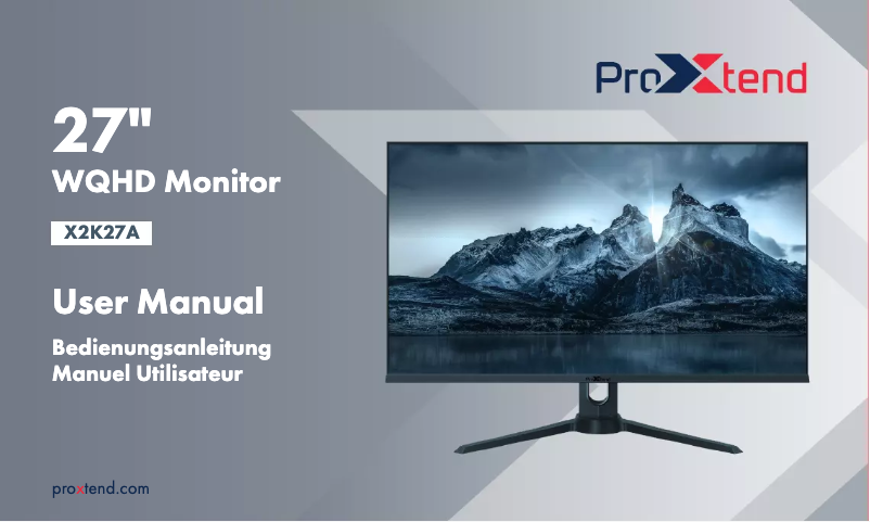 Page 1 of the manual User Manual ProXtend PX-D2725141