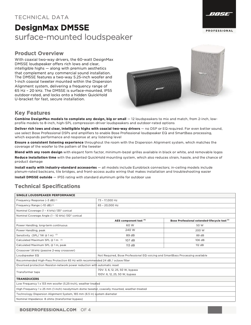 First page image of the manual for DesignMax DM5SE