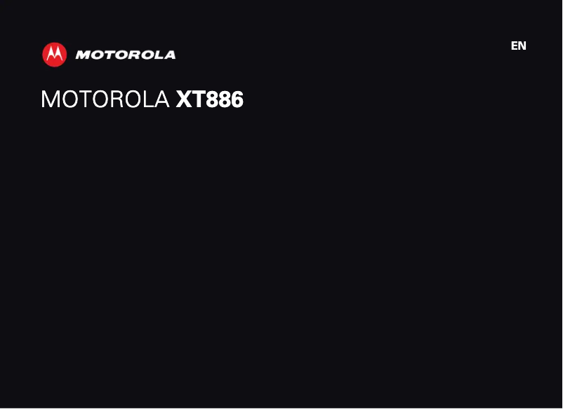 Page 1 of the manual User Manual Motorola XT886