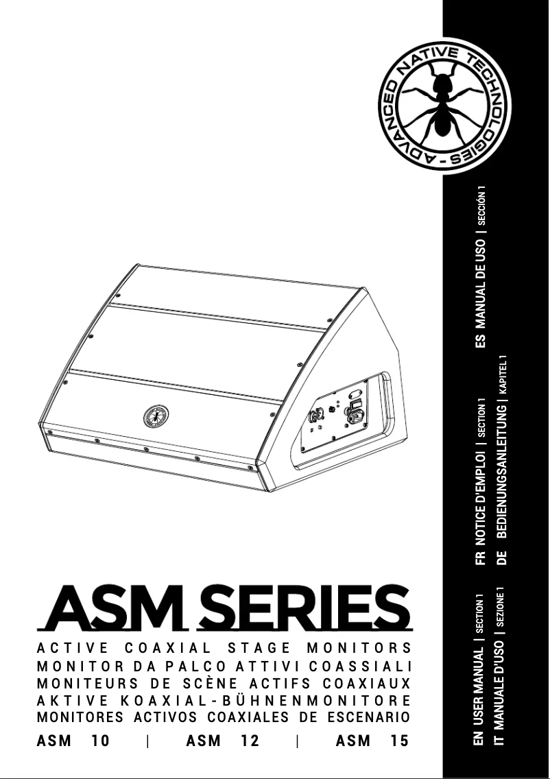 Page 1 of the manual User Manual ANT ASM 10