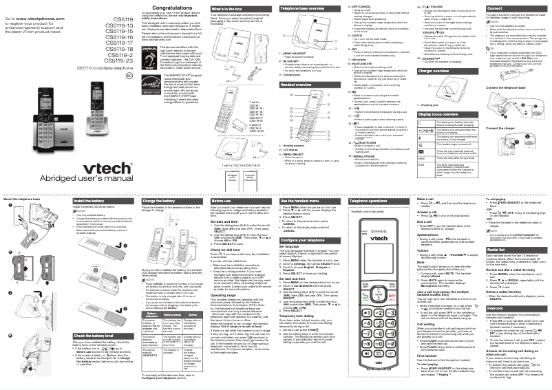 First page image of the manual for CS5119-16