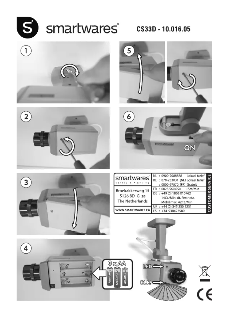 First page image of the manual for CS33D