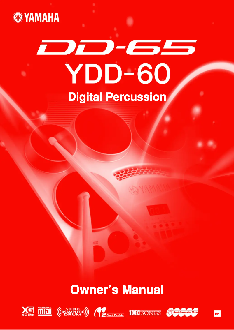 First page image of the manual for DD-65