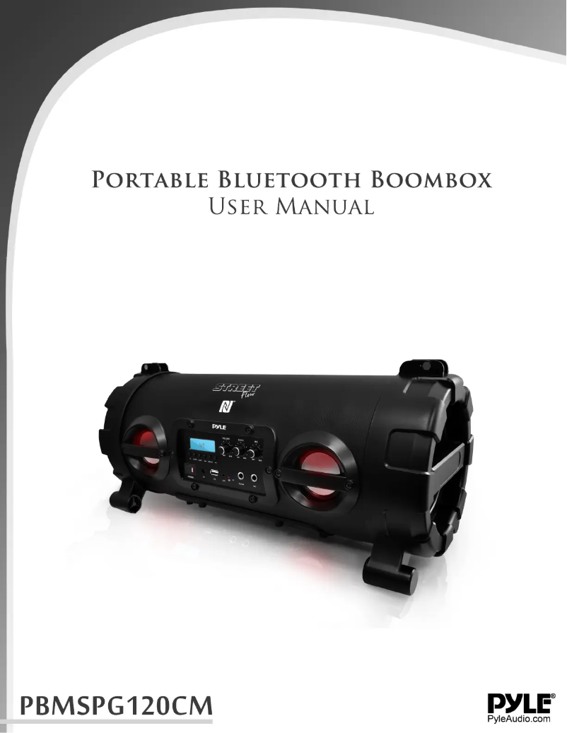 First page image of the manual for PBMSPG130BK