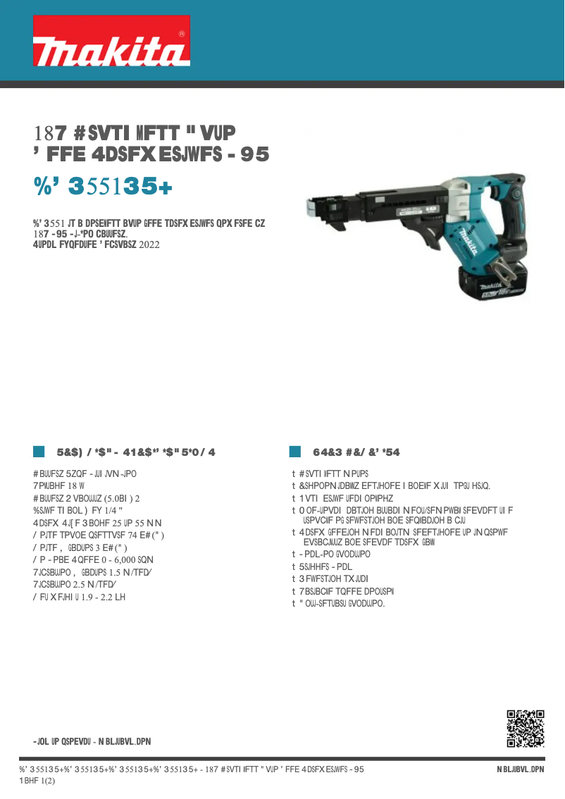 First page image of the manual for DFR551RTJ