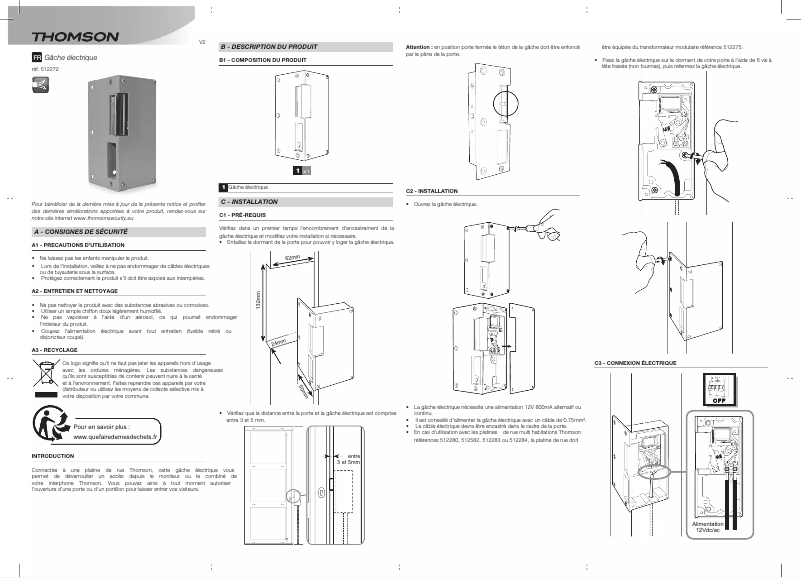 First page image of the manual for 512272