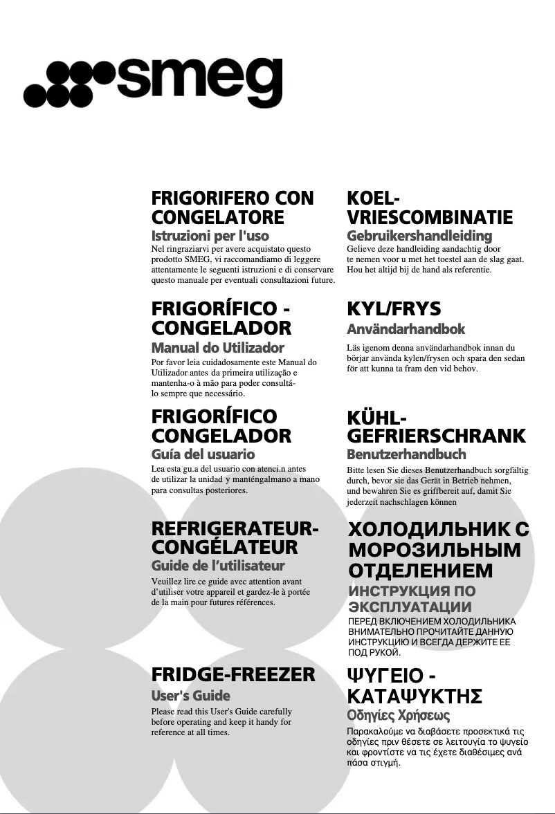 First page image of the manual for CF35PBF