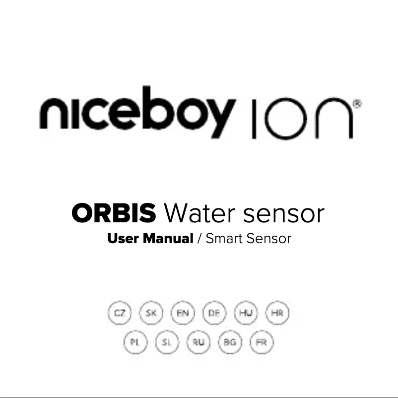 First page image of the manual for ION ORBIS Water Sensor