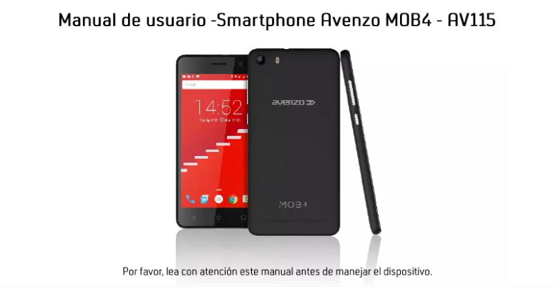 Page 1 of the manual User Manual Avenzo MOB 4