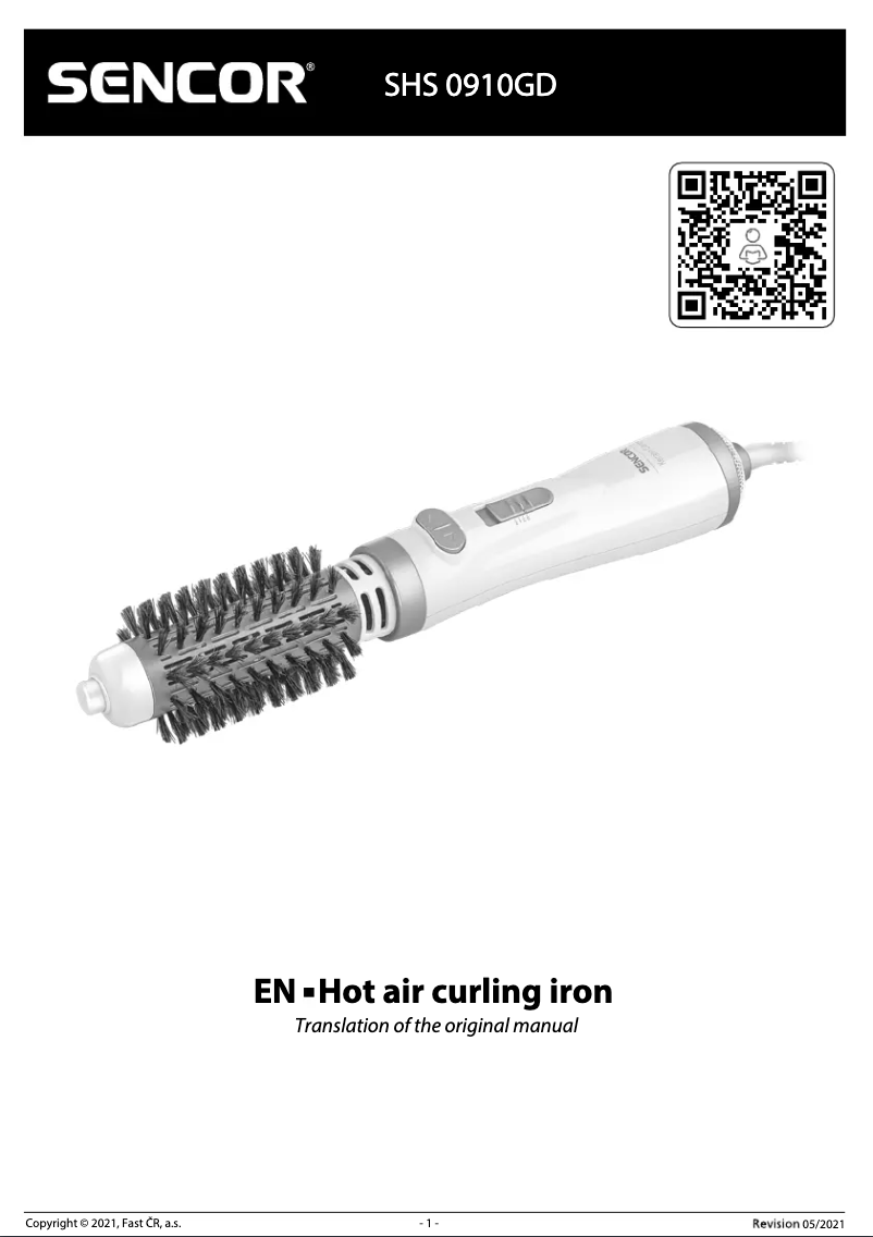 First page image of the manual for SHS 0910GD