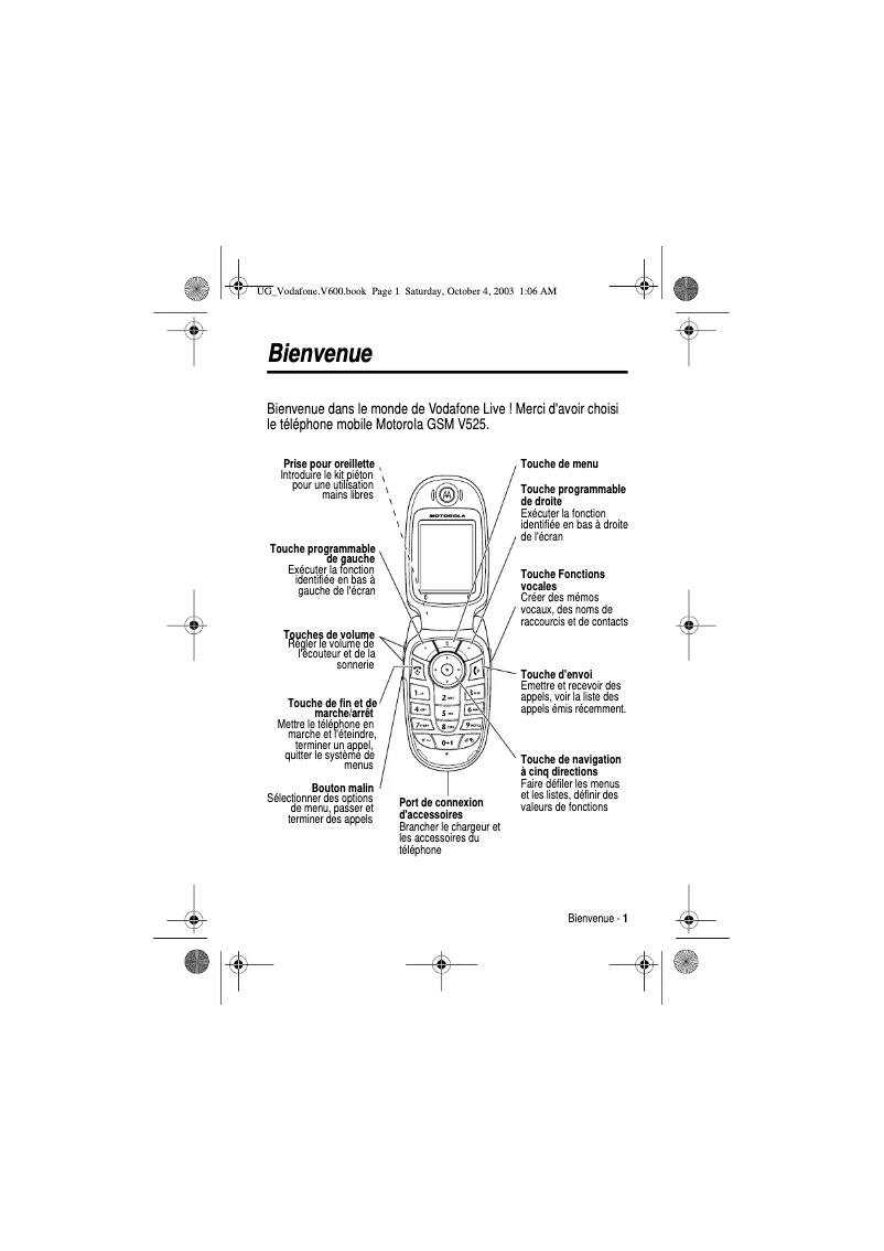First page image of the manual for V525